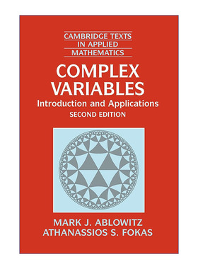 英文原版 Complex Variables 复变函数 导论及应用 剑桥应用数学文本系列 英文版 进口英语原版书籍
