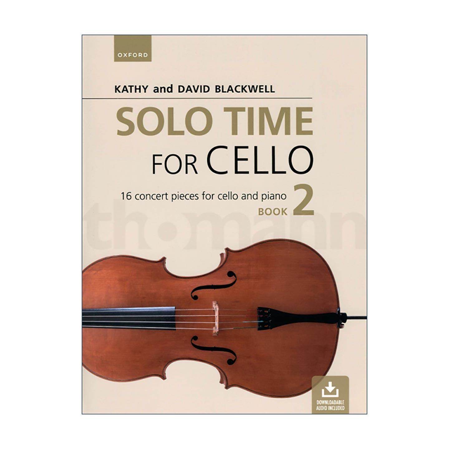 英文原版 Solo Time for Cello Book 2 牛津大提琴时光 中高阶独奏练习2 演奏会曲目 ABRSM英皇考级大提琴教材 进口英语原版书籍