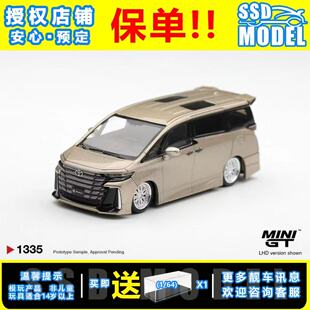 【SSD】MINIGT1:64#1335丰田埃尔法仿真合金MPV车模商务面包车模