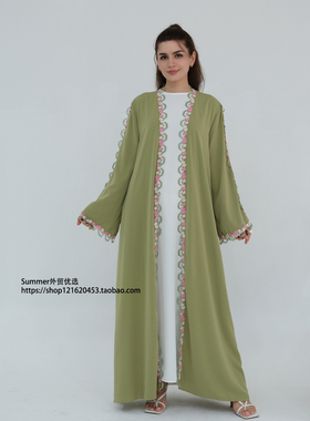 民族风蝴蝶结重工刺绣开衫夏天外披 Flower Embroidered cardigan