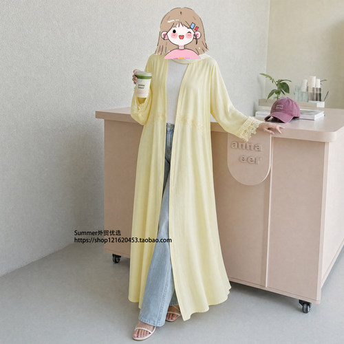 立体刺绣花朵拼接大码开衫女