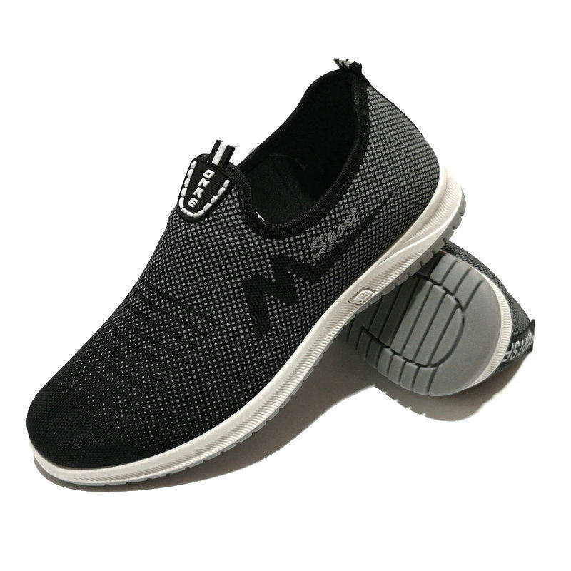 春秋男布鞋新款套脚软面男士百搭防滑软底爸爸鞋外穿一脚蹬休闲鞋