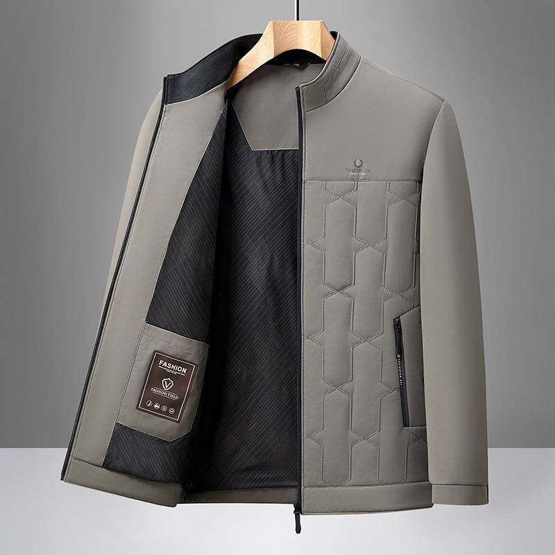 专柜品牌中年男士外套棉服爸爸冬装保暖中老年男棉衣短版棉袄秋冬