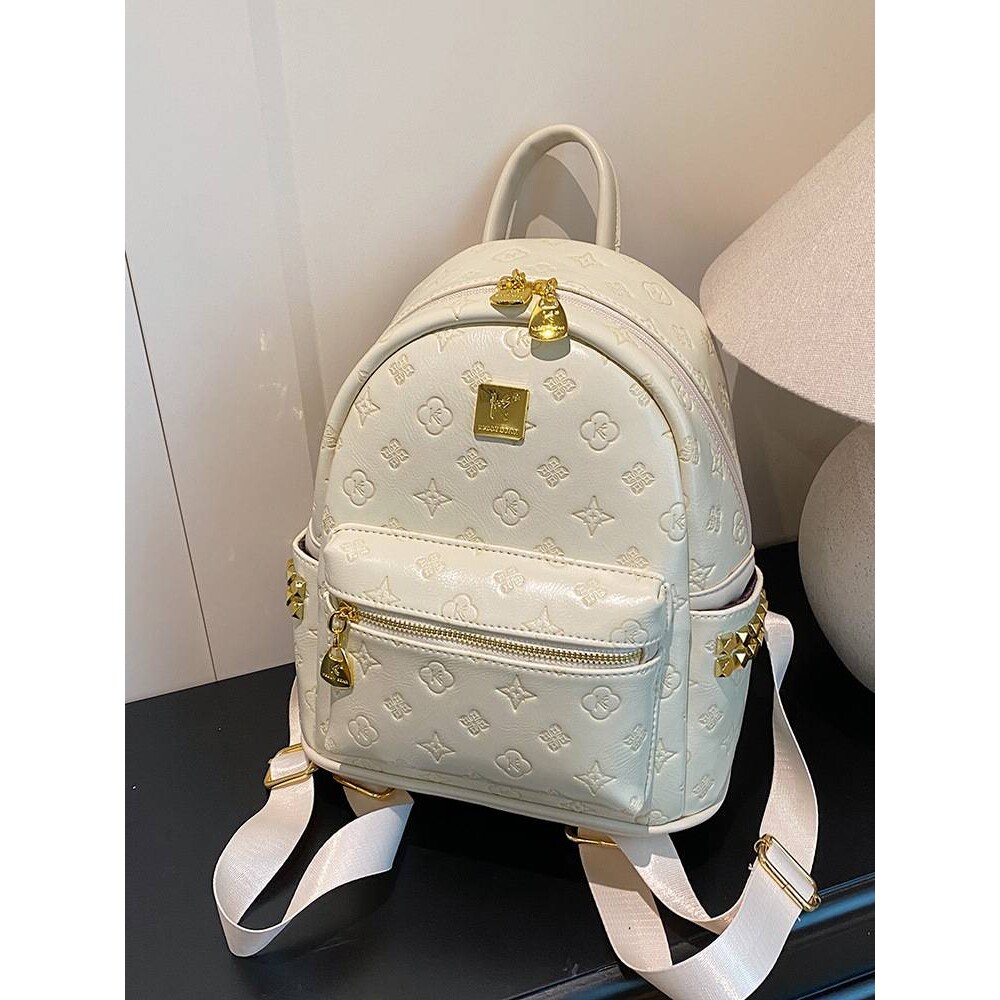 专柜品牌学院风双肩包女士新款小众百搭手提背包潮流洋气高级感斜