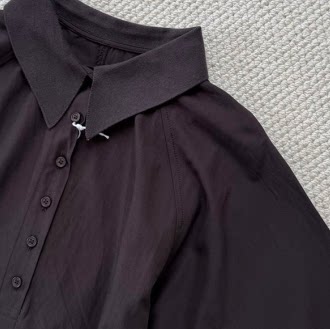 【老客入!大厂】5-7天发 女士 半开翻领连体衬衫短裤 SDYB937