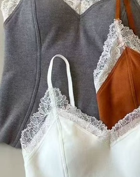 【老客入 ZHENG！】3-5天发货 加厚蕾丝拼色美背文胸内衣 SZLZ445