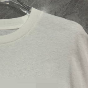 【老客入!大厂】5-7天发 情侣 白色徽标宽松休闲圆领T恤 SDYB879