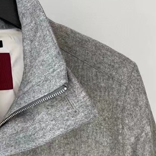 一件过冬 现货发 ZHENG 商务立领羊毛羽绒夹克 老客入