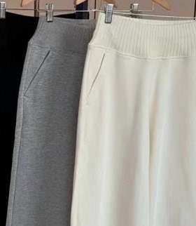【老客入 ZHENG】3-5天发货 女款 加宽针织腰头阔腿休闲裤XM015