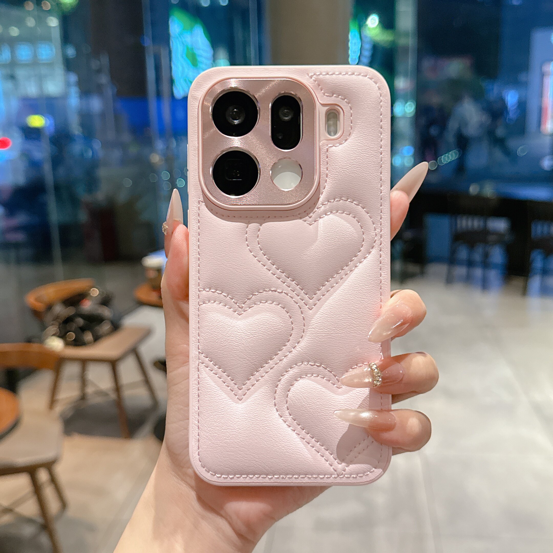 奢华爱心小香风全包防摔手机壳