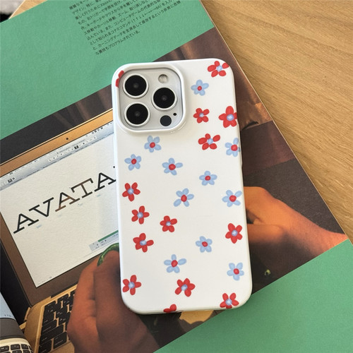趣壳适用苹果16/华为P60/小米15/OPPO/VIVO X100全包按键菲林手机壳iPhone15/14/13/12/11Promax清新碎花春夏