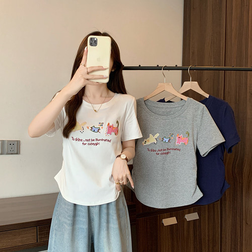 T恤女夏季新款休闲百搭上衣潮