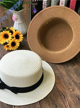 韩版草帽女夏天英伦复古