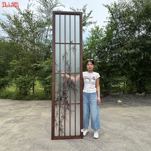 实木超美带画推拉折叠移门定制