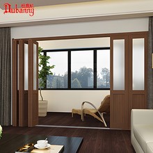 隔断门阳台移门客厅吊轨平移隐形无地轨三联动房间隔开推拉折叠门