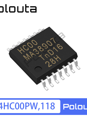 74HC00PW,118 TSSOP-14 四路2输入与非门 贴片逻辑芯片 Polouta