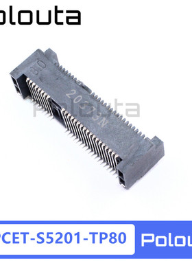 Polouta MPCET-S5201-TP80 MINI PCIE  52P 8.0H 3G模块接口插槽