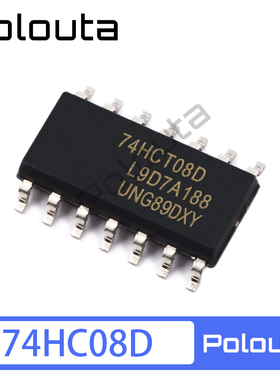 polouta 74HC08D 74HC08 SOP-14 贴片3.9MM 四二输入与非门IC芯片