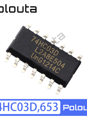74HC03D,653 SOIC-14 四2输入与非门 贴片逻辑芯片 Polouta
