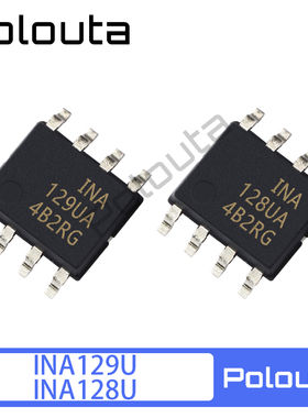 Polouta INA128U INA128UA INA129U INA129UA SOP-8 仪表放大器IC