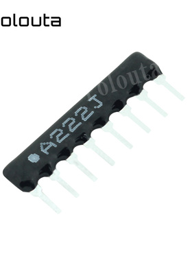 Polouta 8脚排阻 A08-222/221/223/203/272JP 2.2K 20K 22K 220R