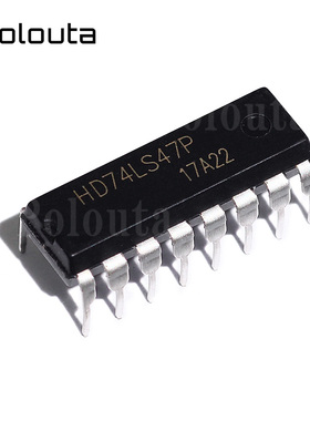 HD74LS47P 74LS47 直插DIP16 LED显示器驱动器 7段显示芯片