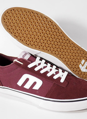 美国Etnies滑板鞋子红色皮面硫化底另Emerica/ES/Fallen-SCC滑板