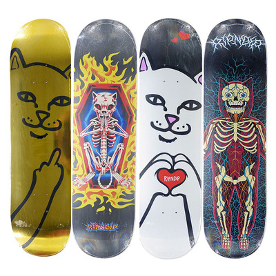 Ripndip滑板双翘板面中指猫贱猫