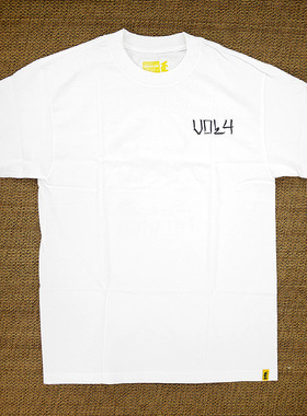 美国Vol4运动圆领短袖男士上衣T恤白色logo另Etnies-SCC滑板店