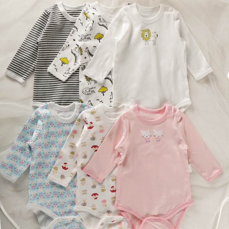 北欧风新生儿三角哈衣全棉裤子