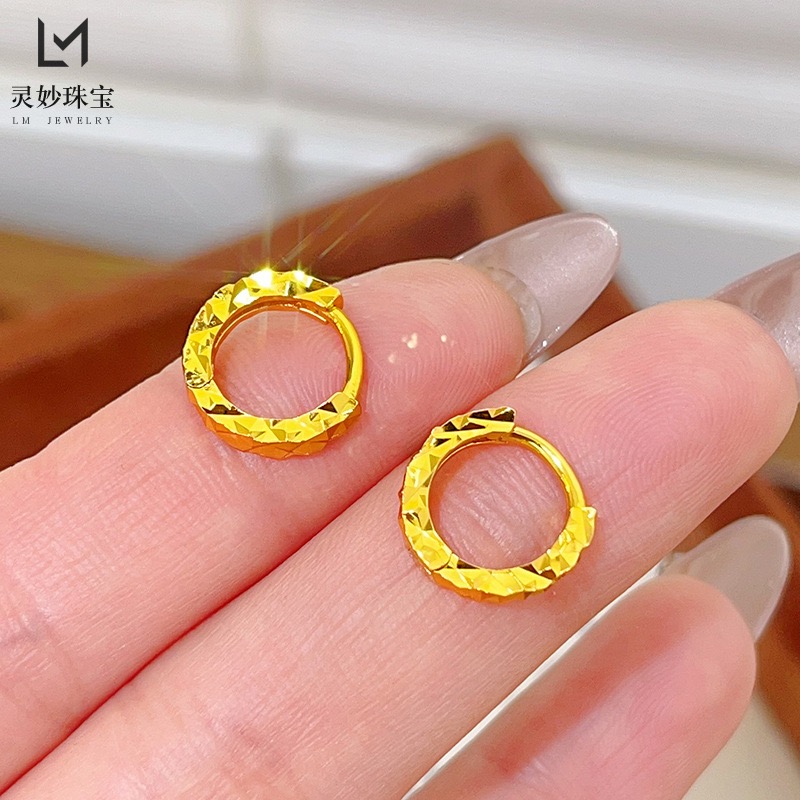 金包银满天星耳扣女款轻奢小众耳饰耳环耳扣耳圈送女友