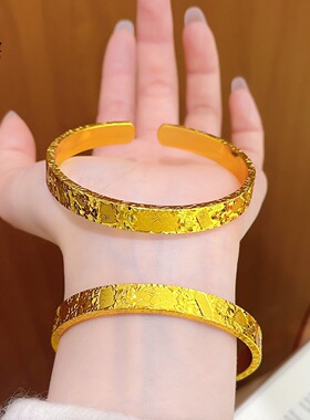 金色饰品手镯女款新中式国风高级感手环手镯