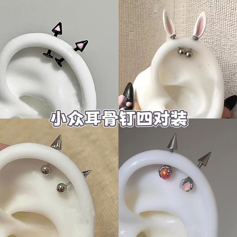 可爱甜美小众猫咪耳钉