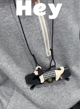 出墨镜收纳挂脖眼镜包挂绳挂带