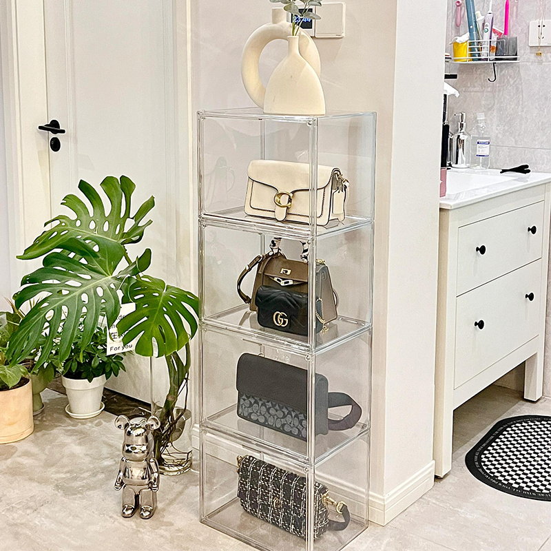 亚克力包包收纳盒防尘展示柜子