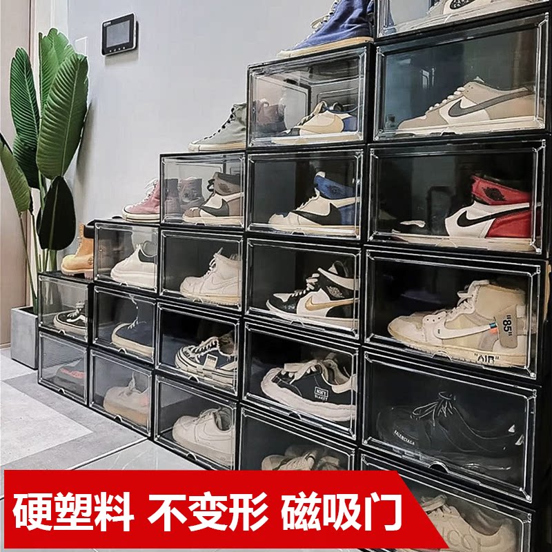 球鞋aj鞋盒收纳盒透明图片
