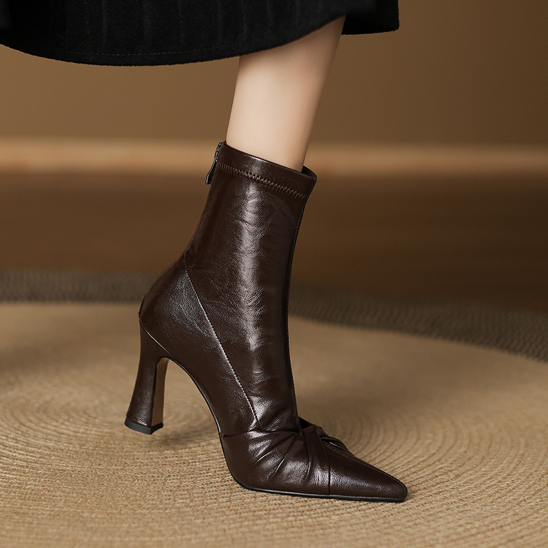 短靴女韩版气质时尚弹力瘦瘦靴