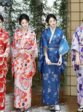 2025春夏新款和服日式浴袍网红公主裙表演服可爱蝴蝶结汗蒸服