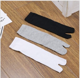 日本传统和服木屐二指袜子浴衣两趾袜人字拖白色厚木两指袜 热卖
