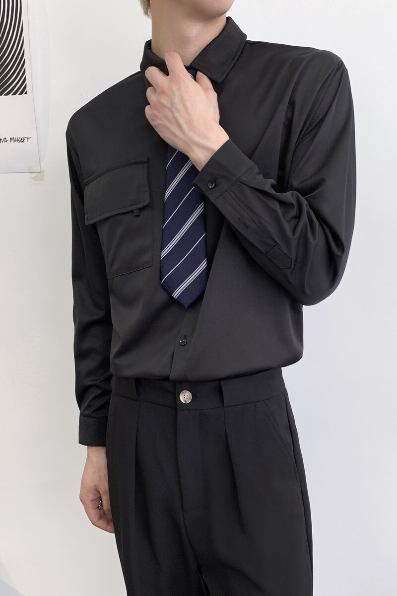 714A-D3060P48送领饰控69/2025秋季学院风宽松潮流衬衫工作服团体,男装衬衫,星座714A（原电商C314）