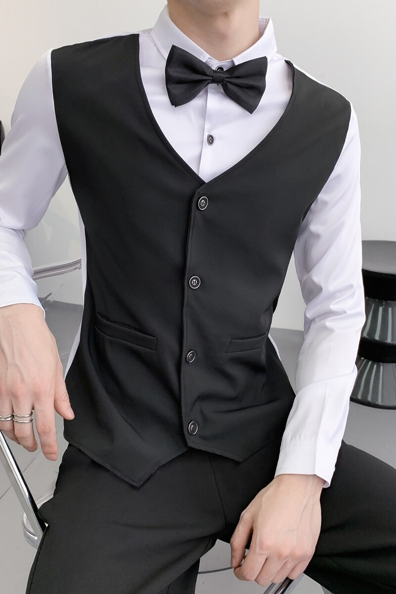 714A-H3067P55控79/2025秋季简约假两件衬衫ktv酒吧餐厅台球制服,男装衬衫,星座714A（原电商C314）