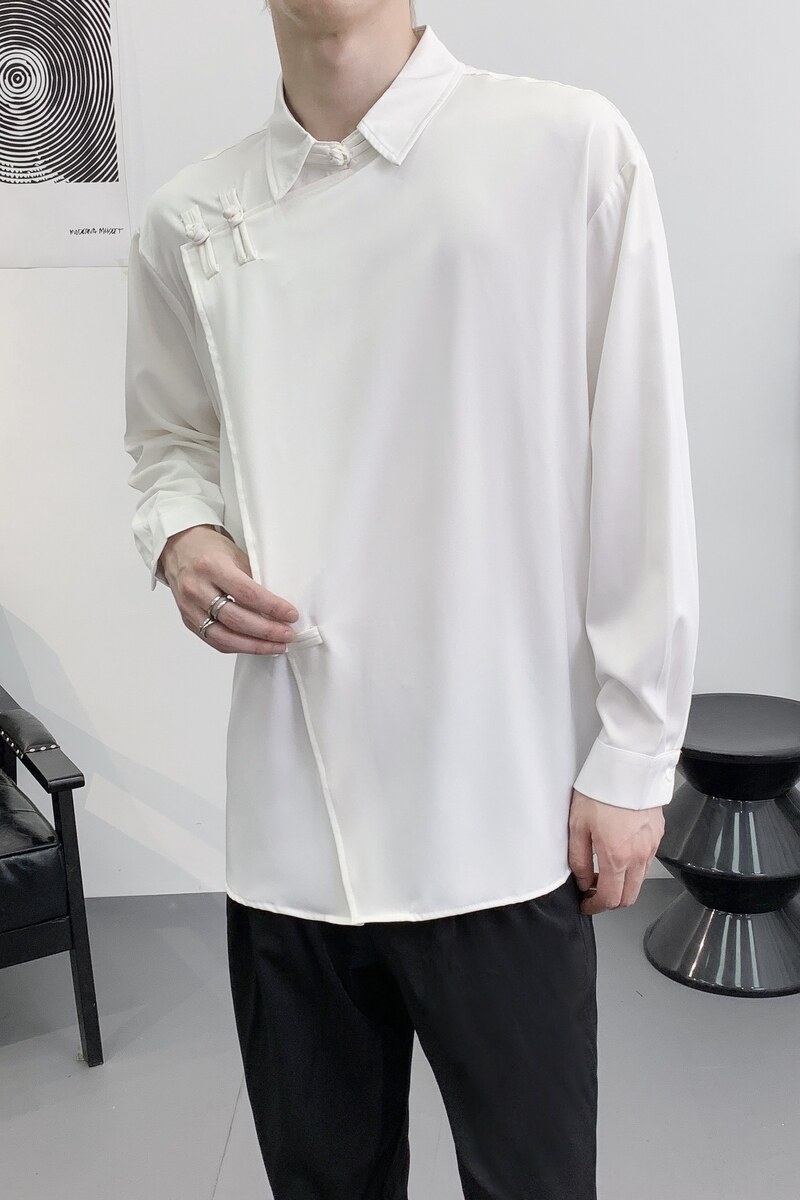 714A-F3061P50控69/2025秋季风宽松潮流衬衫餐厅发型师制服,男装衬衫,星座714A（原电商C314）