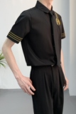 714A-C681P40控59/2025夏季新短袖半袖空少工作服衬衫ktv酒吧礼服，男装T恤，星座714A（原电商C314）