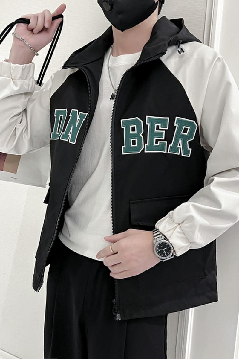 714A-W801P75控105/2025青少年连帽夹克外套春季上衣潮男士休闲装,男装夹克,星座714A（原电商C314）