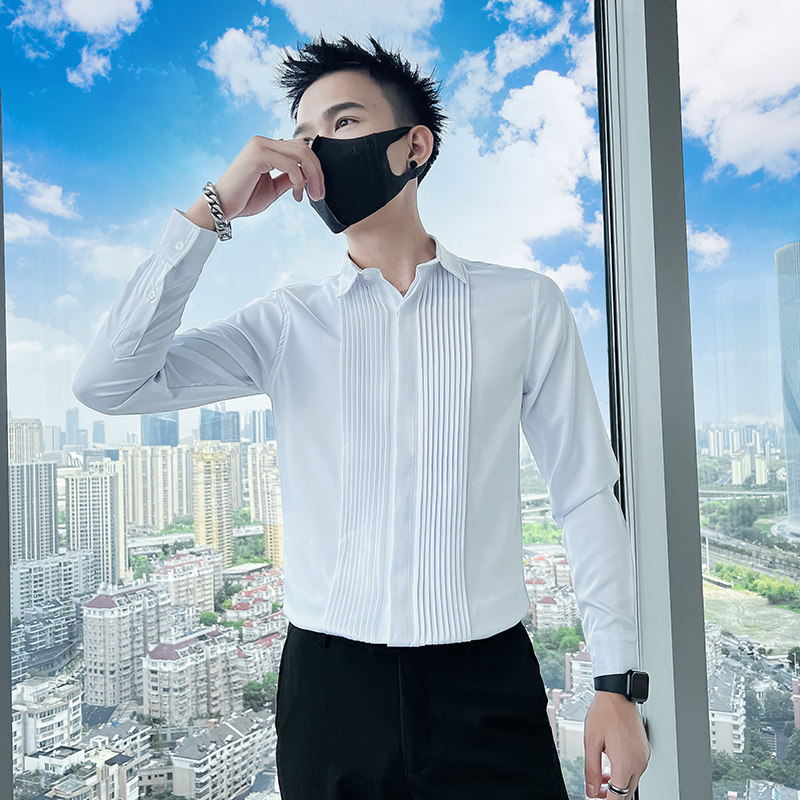 714A-9207P45控65/社会小伙2025春季修身衬衫团体制服衬衣伴郎服,男装衬衫,星座714A（原电商C314）