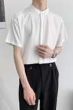 714A-C3045P38控59/2025夏季男士工作服衬衫潮流制服清爽立领装，男装衬衫，星座714A（原电商C314）