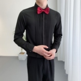 714A-9207P45控69/2025春季新款伴郎服衬衫ktv发型师衬衣法式礼服，男装衬衫，星座714A（原电商C314）