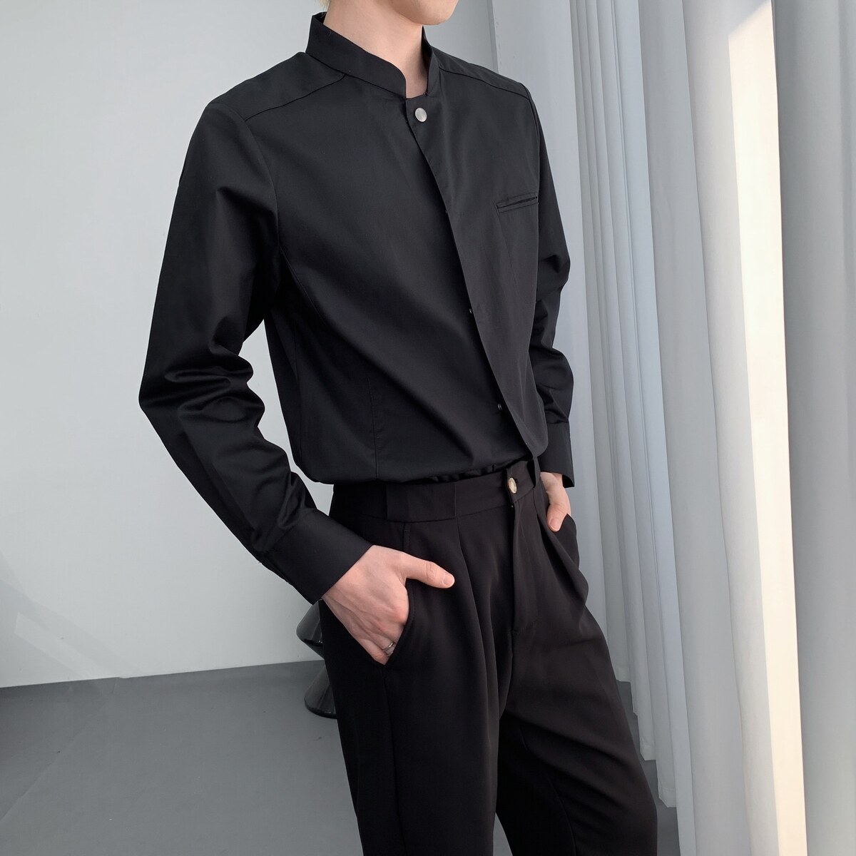 714A-H3073P55控79/2025春季新款男女工作服衬衫潮流制服餐厅，男装衬衫，星座714A（原电商C314）