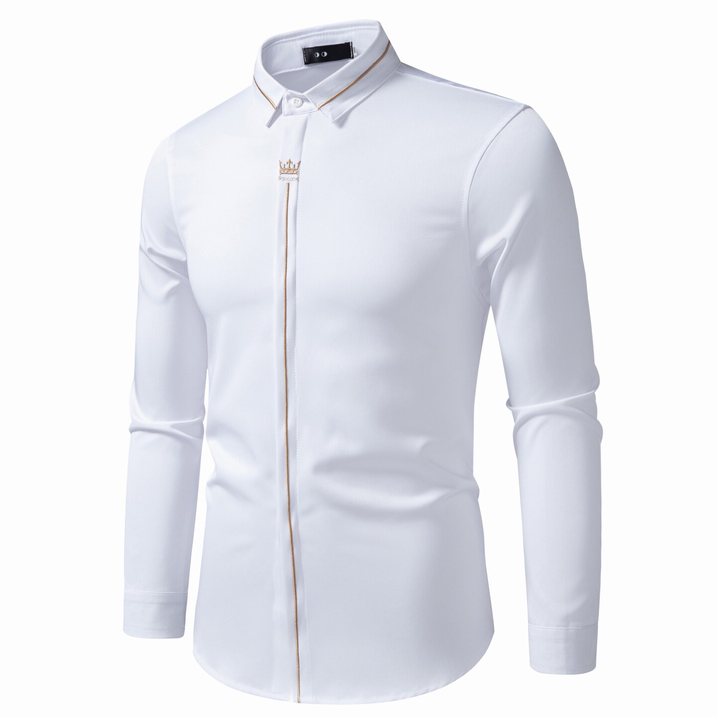 714A-D616P45控69/2026春季男士修身商务休闲衬衫工作服ktv制服潮，男装衬衫，星座714A（原电商C314）