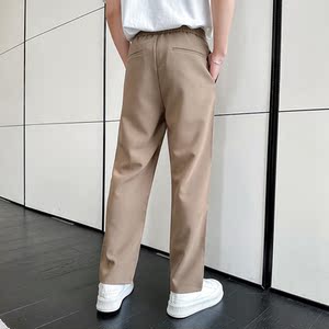 714A/G8801P35控49/2025男士休闲西裤直筒裤简约长裤子轻熟风新款图片